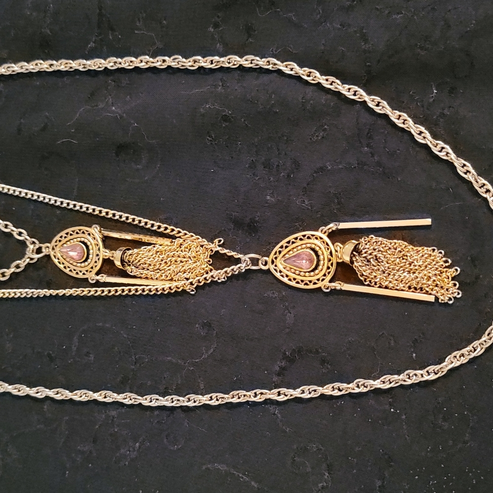 3 Strand Multi-level Necklace